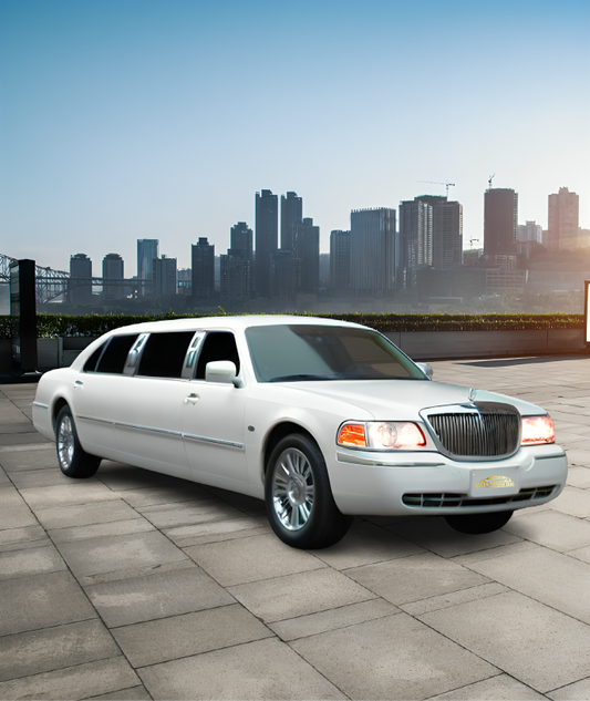 White Ford LTD Limo